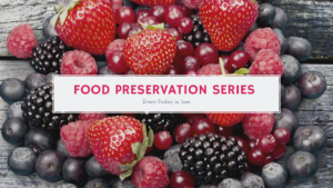 berries with words "Food Preservation Series"