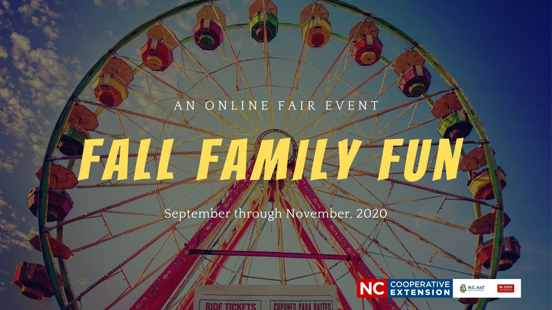 ferris wheel with words Fall Family Fun 