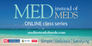 Cover photo for Learn to Eat the “Med Way” With Our Virtual Med Instead of Meds Class