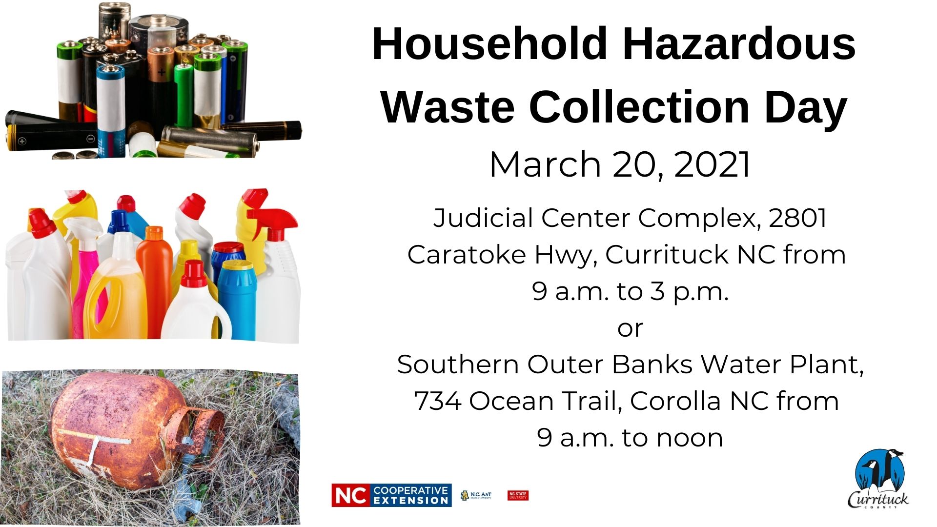 Flyer advertising Household Hazardous Waste Disposal Day