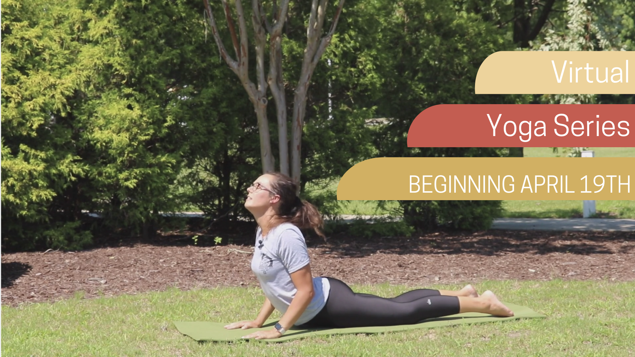 person doing yoga outside