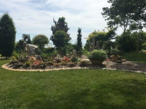 Designed and Landscaped flower and plant bed