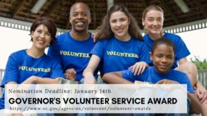 Cover photo for Governor’s Volunteer Service Award