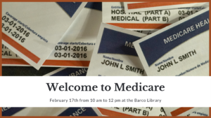 Pic of Medicare cards in background with "Welcome to Medicare"