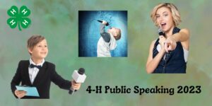 4H Public Speaking kids singing with microphones