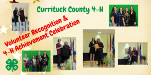 Currituck County 4H volunteer recognition and 4H achievement celebration