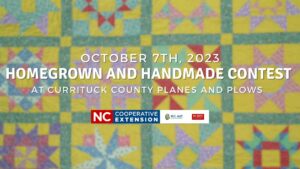 Homegrown and handmade contest on a quilt background