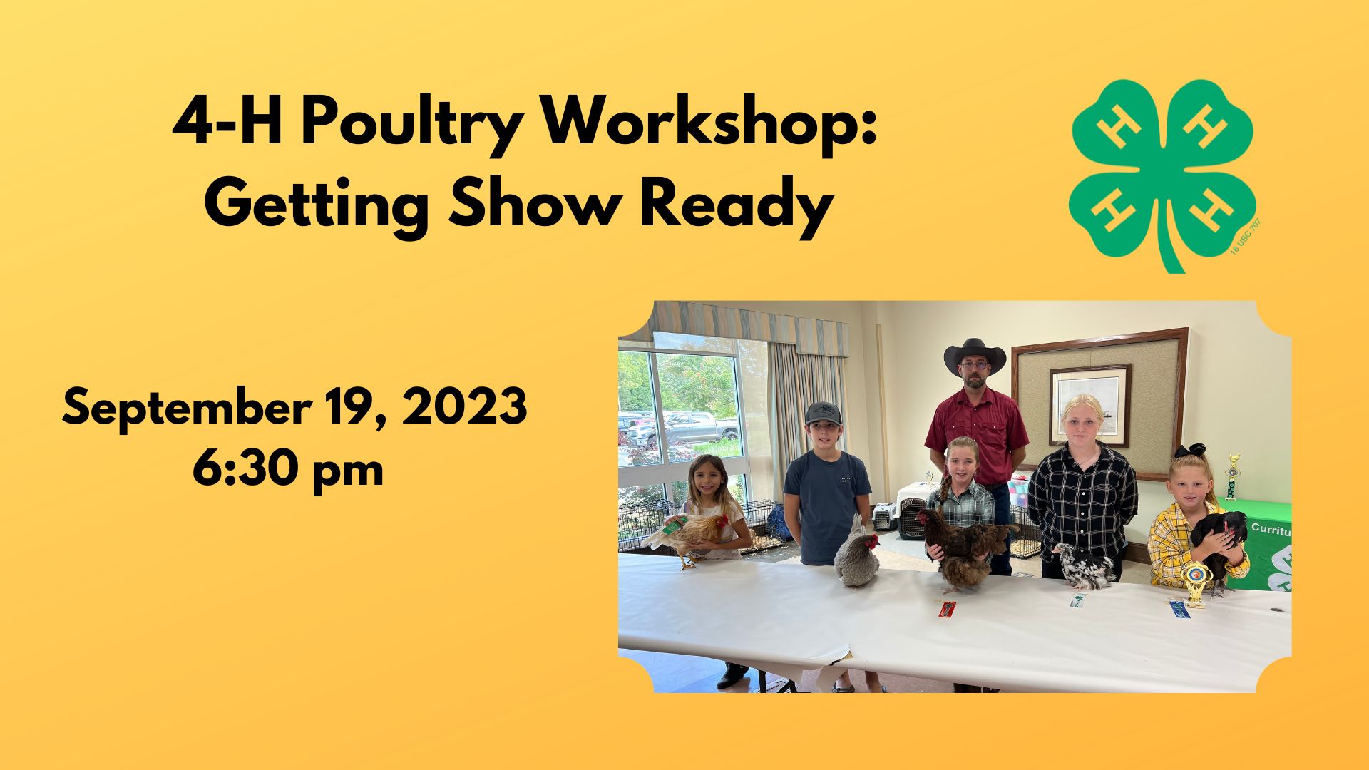 Poultry Workshop: Getting Show Ready