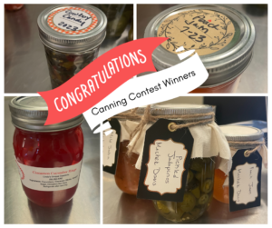 Cover photo for Congratulations to the Camden Canning Contest Winners