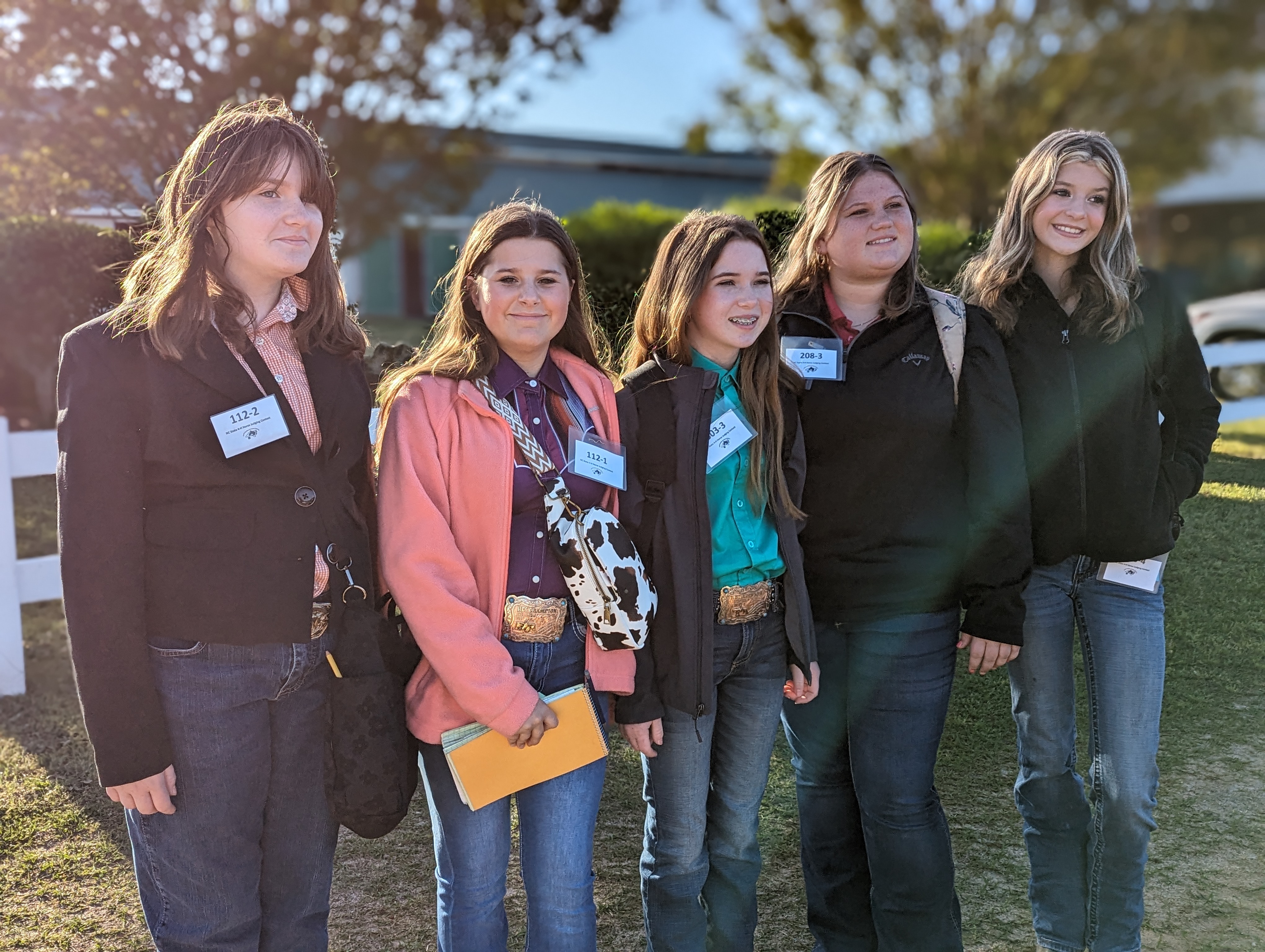 Kids from Currituck Horse Judging team