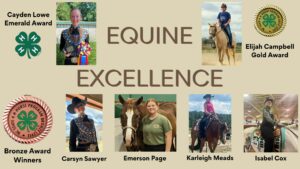 Winners of the NC 4-H Horse Achievement Awards