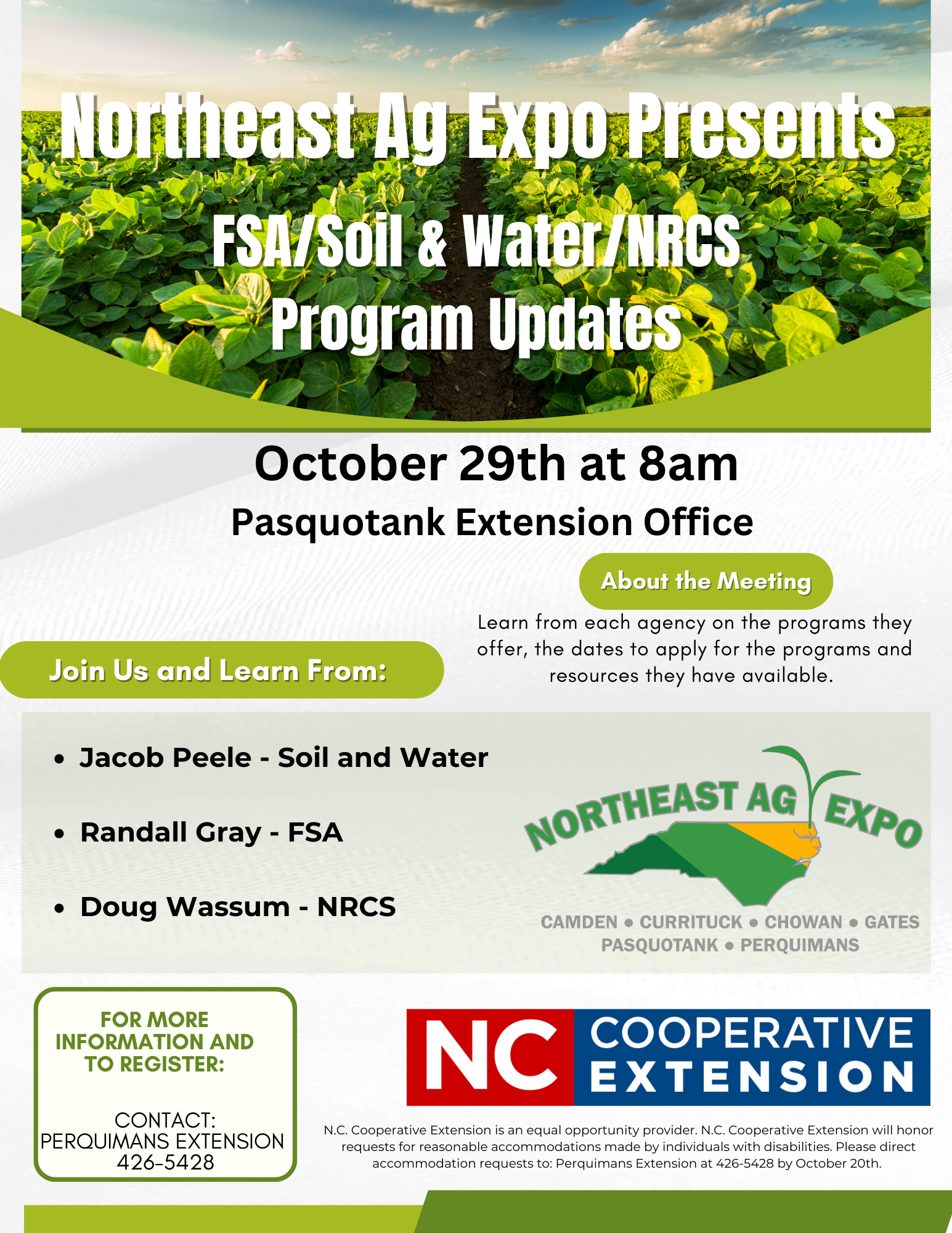 Northeast Ag Expo Program Updates