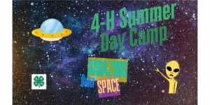 4-H Summer Day camp with alien and space ship