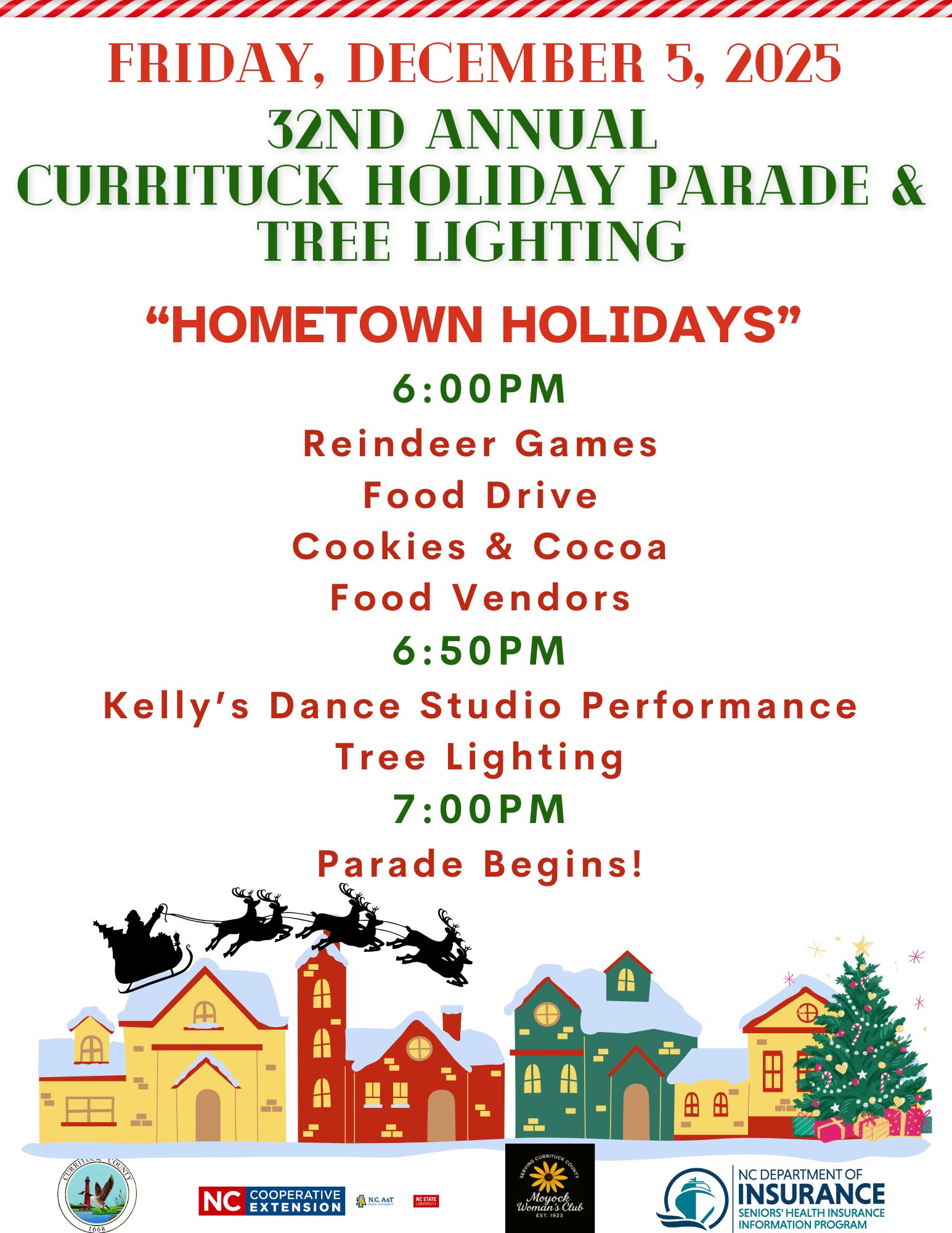 Tree lighting and holiday parade schedule